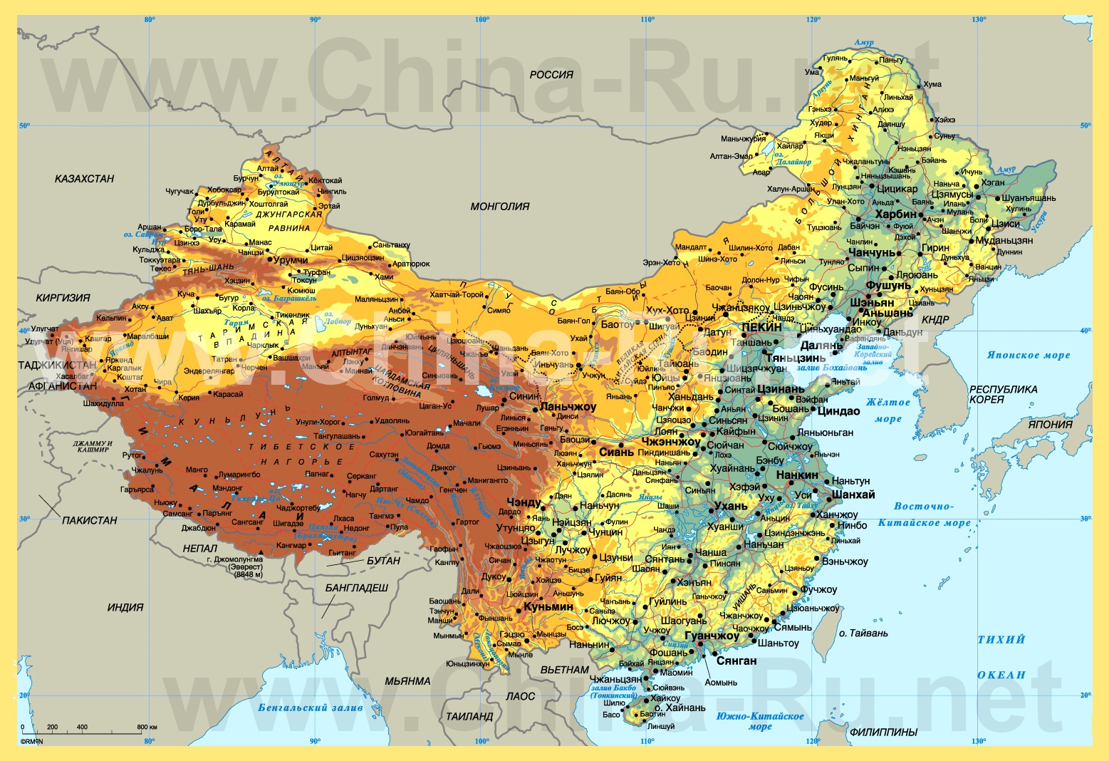 Карты Китая